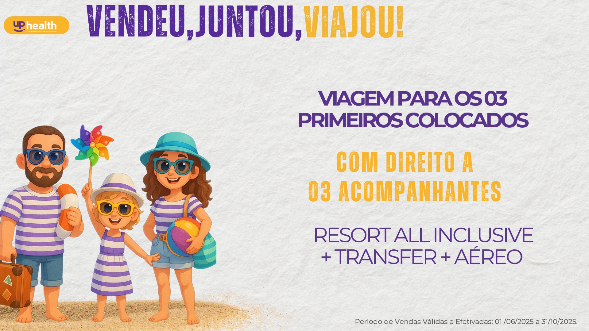 Banner principal da campanha Up Health 2025
